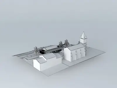 renovation and extension room communal celebrations Free 3D model