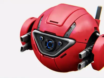 BALL DROID SC-200   RIGGED 3D model