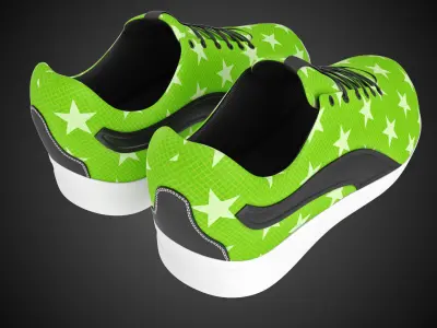 Stylized shoes 3D model