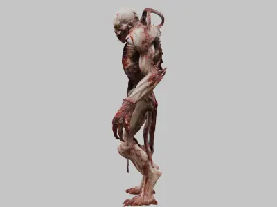 Sci-Fi DEad Demon 3D Model Low-poly 3D model