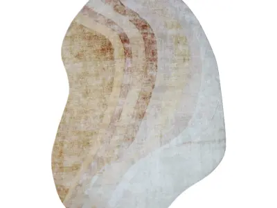 Slate Azalea Rug Low-poly 3D model