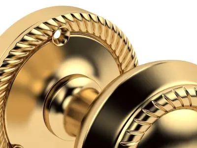 Georgian Mortice Door Knob 3D model