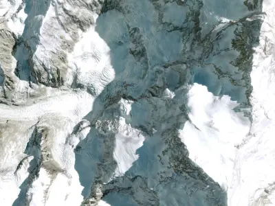 Mountain landscape Kanchenjunga  Himalayas 3D model