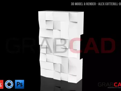 Alarm Box Cover Tesselated Angles Free 3D model