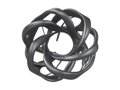 Abstract Circle v3 003 Low-poly 3D model