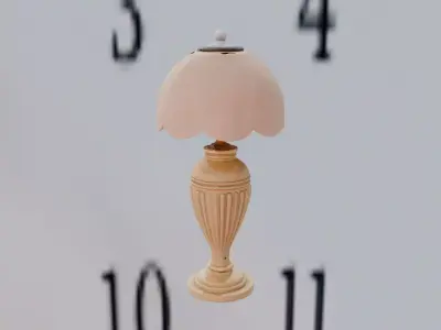 Marble-Arc Deco Glow Lamp 3D print model