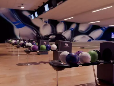 Bowling Alley 3D Environment - Blender Scene 3D model