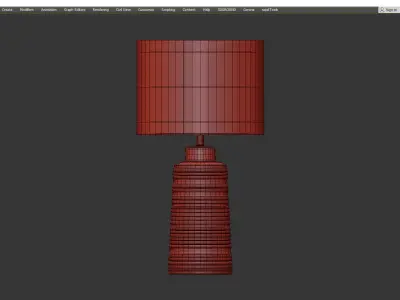 Ansari Table Lamp Low-poly 3D model
