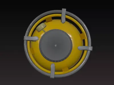 LPG Gas Cylinder  Low-poly 3D model