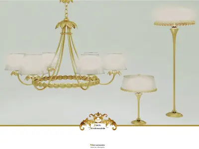 Chandelier Floor Lamp desk lamp 3D model