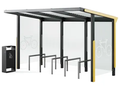 Bicycle parking Aureo Velo by mmcite 3D model