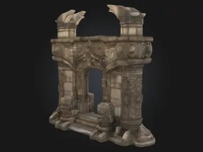 Ancient Gate of Mysteries  Portal to the Forgotten Realms 3D model