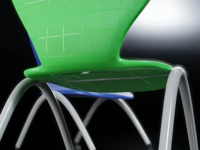 School Chair Free 3D model