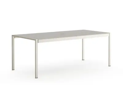 CRATE and BARREL-Dune Dining SET 3D model