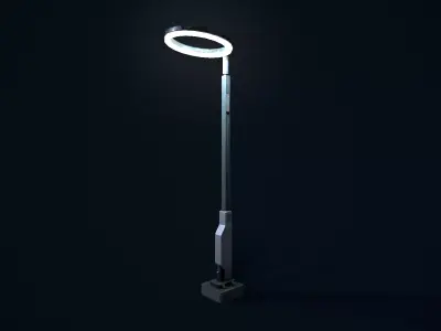 Sci Fi Street Light 5 Low-poly 3D model