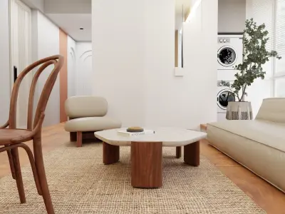 Interior Dinner Design Scene 3D model