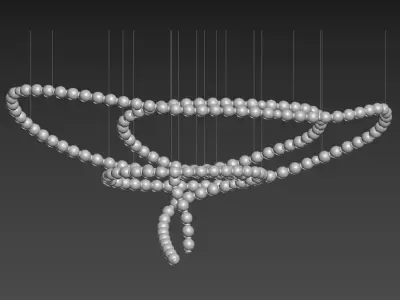 Pearl Chandelier 3D model