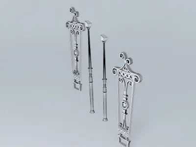 The Grand Staircase Banister Segments 3D model