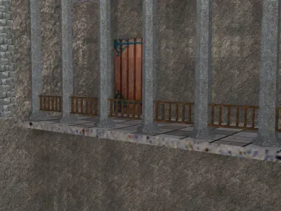 Castle in minecraft 3D model