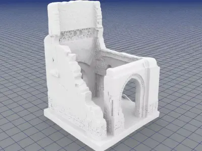 Old Building Moroccan 3D Model Free 3D model