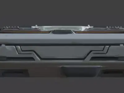 Futuristic Sci-Fi Console Controller 3D Model Low-poly 3D model