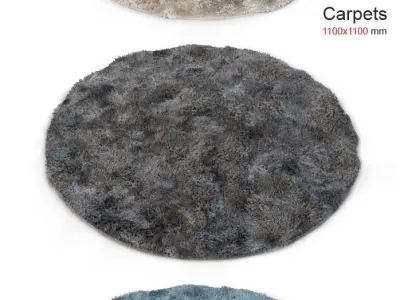 Round Carpet 3D model