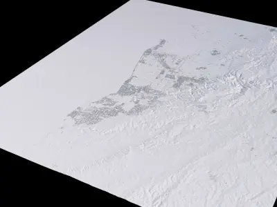 Adelaide Australia City Landscape 3D Model 3D model