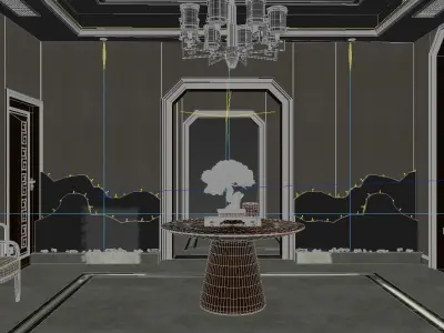 American style 3D model