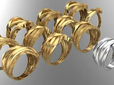new fusion light designs some with grooves 3D print model