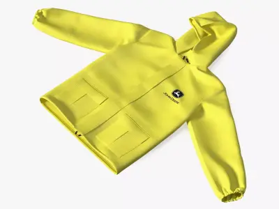 John Deere Yellow Rain Jacket 3D model