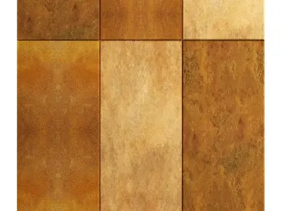 Rusted Metal Tiles 3D model