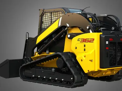 C362 Compact Track Loader - Bucket 3D model