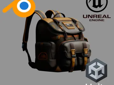 Sci-Fi Stylized Backpack Pack - Futuristic and Cyberpunk Bags
