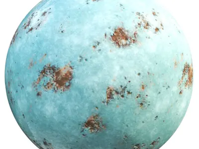 20 PBR blue rusty metal material   textures   sbsar Texture