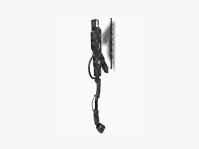 SciFi War Axe A09 Black Camouflage - Sci Fi Weapon Design Low-poly 3D model