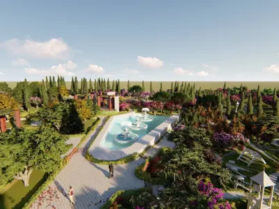 landscape design by ABDULHAFIZ OUMER Free 3D model