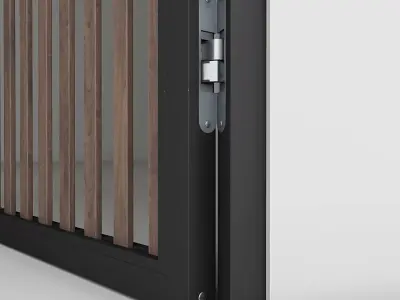 Aluminium door 2 3D model