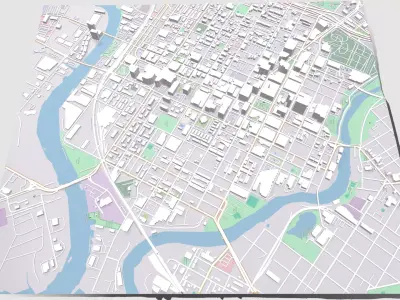 Cityscape  Wilmington United States 3D model