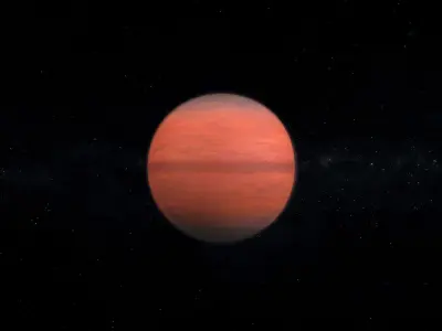 Gas Giant Alien Planet 03 Low-poly 3D model