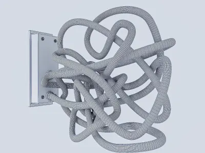 Wall neon sign Neon Signboard 3D model