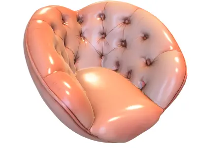 Pack Armchair Low-poly 3D model