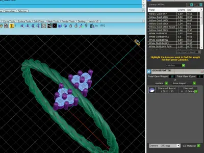 Light Minimalist Diamond Ring 3D print model
