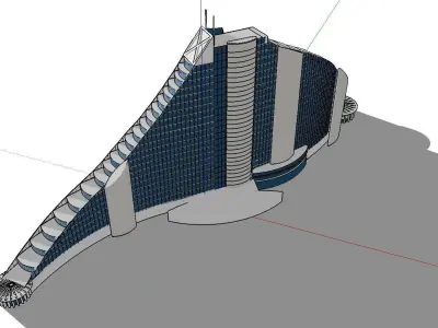 vacation spot-Resort-Fashion Leisure Hotel-0160 3D model