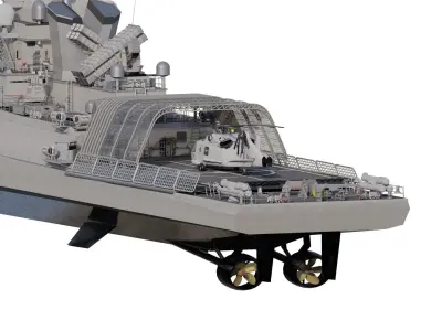 Long range patrol boat 3D model