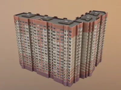 MSK Building 03 Low-poly 3D model