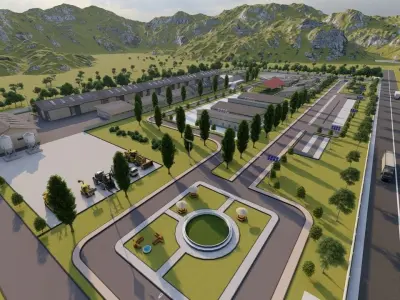 Industrial Factory-Factory building 3D model