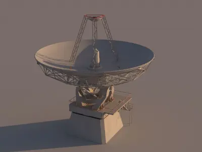 satellite dish 3D model