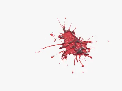 Swirly Blood Splatter vol1 7 3D model