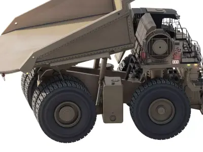 Large Mining dump truck 3D model
