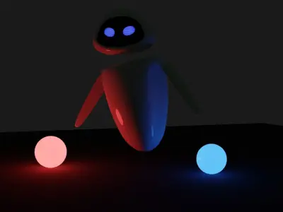 Eve from Wall-E 3D model